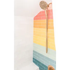 Mallorca White Ceramic Wall Tile - 2.5 x 8 in.