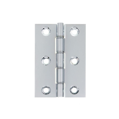 Double Phosphor Bronze Washered Hinge 76x51x3mm Polished Chrome