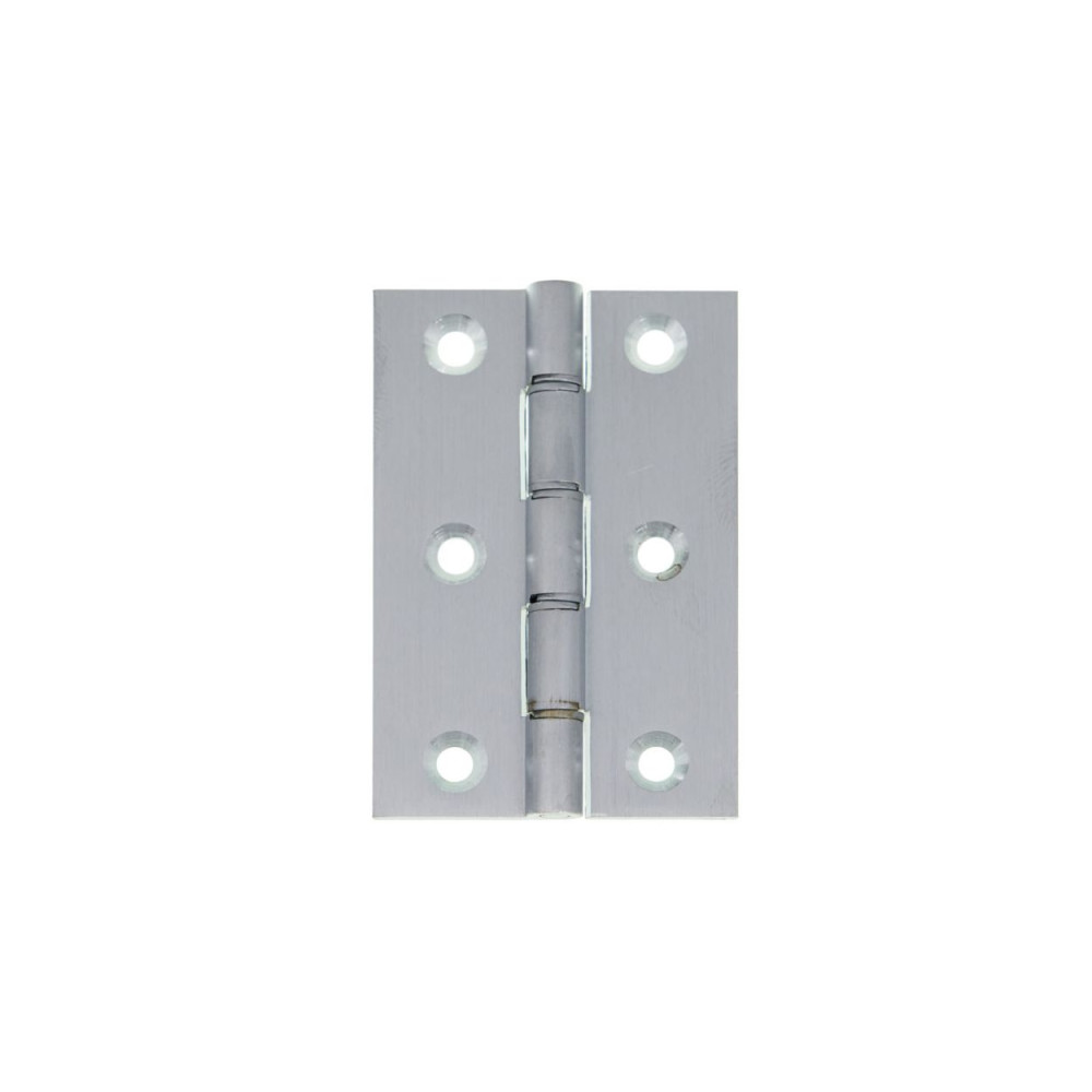 Double Phosphor Bronze Washered Hinge 76x51x3mm Satin Chrome