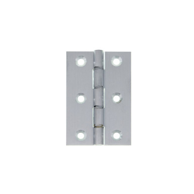 Double Phosphor Bronze Washered Hinge 76x51x3mm Satin Chrome
