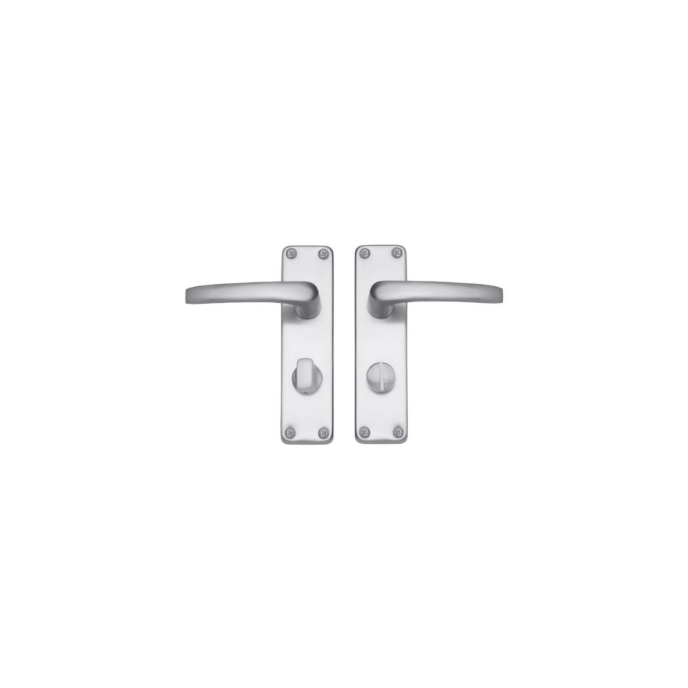Fire Rated Contract Privacy Lever on Backplate Door Handle