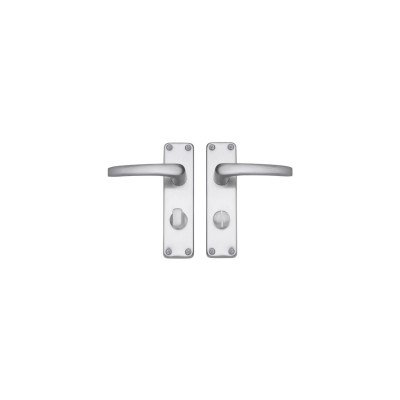 Fire Rated Contract Privacy Lever on Backplate Door Handle
