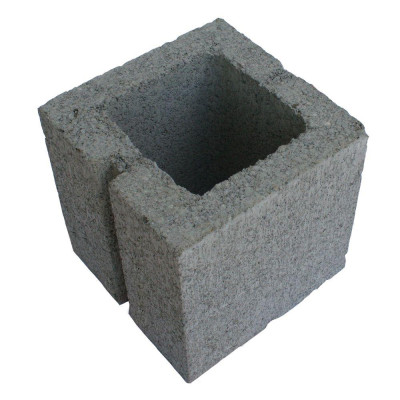 8-in W x 8-in H x 8-in L Cored Concrete Block