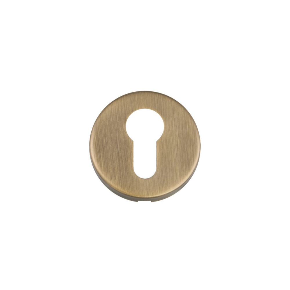 Euro Profile Escutcheon Antique Bronze Clip-On Rose 52x8mm Fire Rated