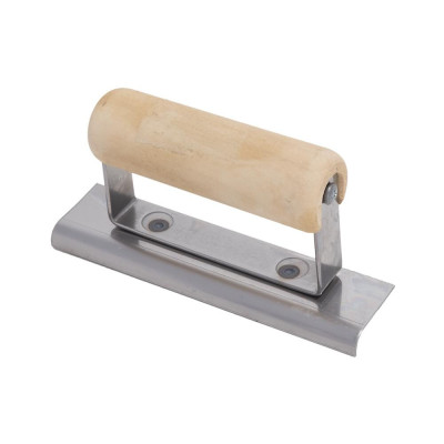 6-in x 2-in Stainless steel Concrete Edger with 0.375-in Radius