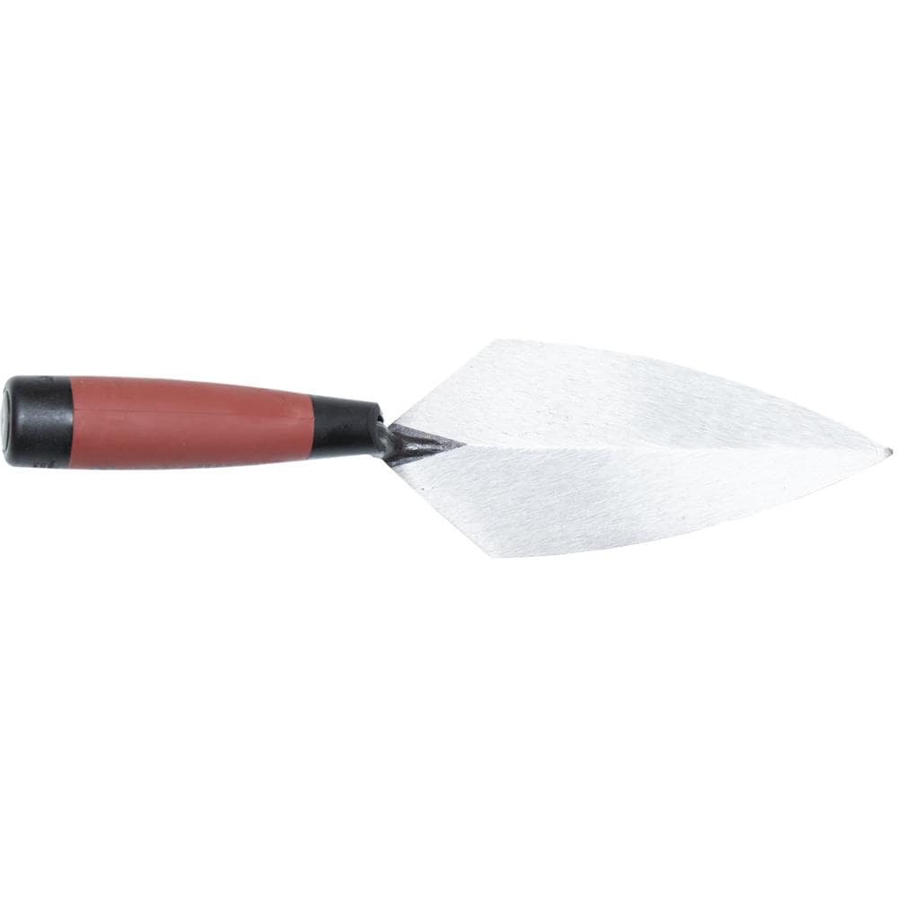 6-in x 2-3/4-in High carbon steel Pointing with Rubber Handle Trowel