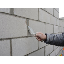 6-in x 2-3/4-in High carbon steel Pointing with Rubber Handle Trowel
