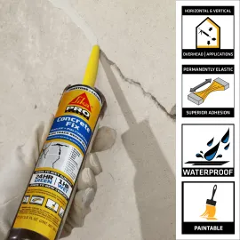 Sika Non-Sag Crack Repair Fast Setting 10.1 -oz Stucco Mortar Concrete Sealant