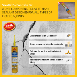Sika Non-Sag Crack Repair Fast Setting 10.1 -oz Stucco Mortar Concrete Sealant
